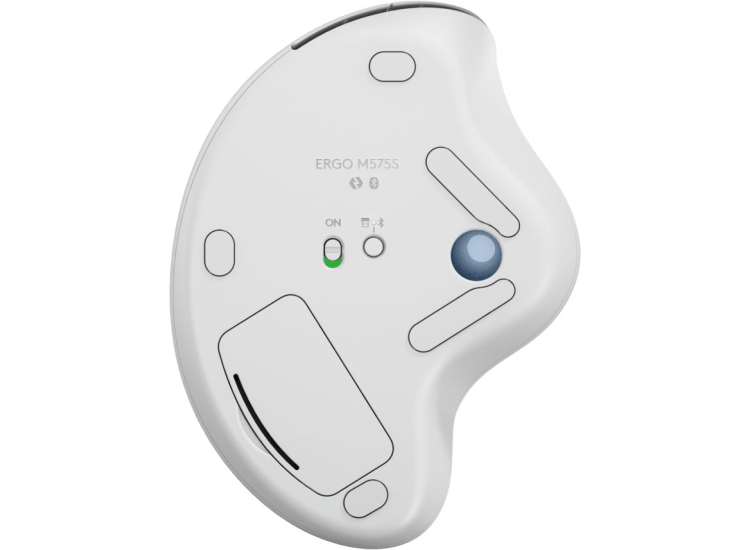 Logitech ERGO M575S Wireless Trackball Mouse in Off White Logitech ERGO M575S Wireless Trackball Mouse in Off White