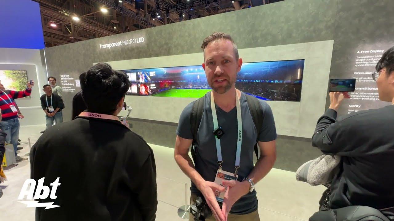 CES 2024 Samsung Transparent Micro LED Video