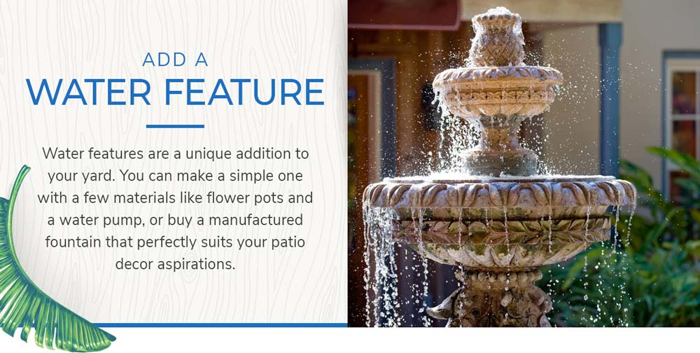 Outdoor Water Feature Graphic