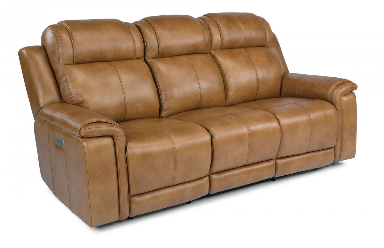 Flexsteel Leather PWR Reclining Sofa 112862PH29572