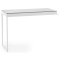 BDI Centro 6402 Satin White on Oak/ Grey Glass Desk Return