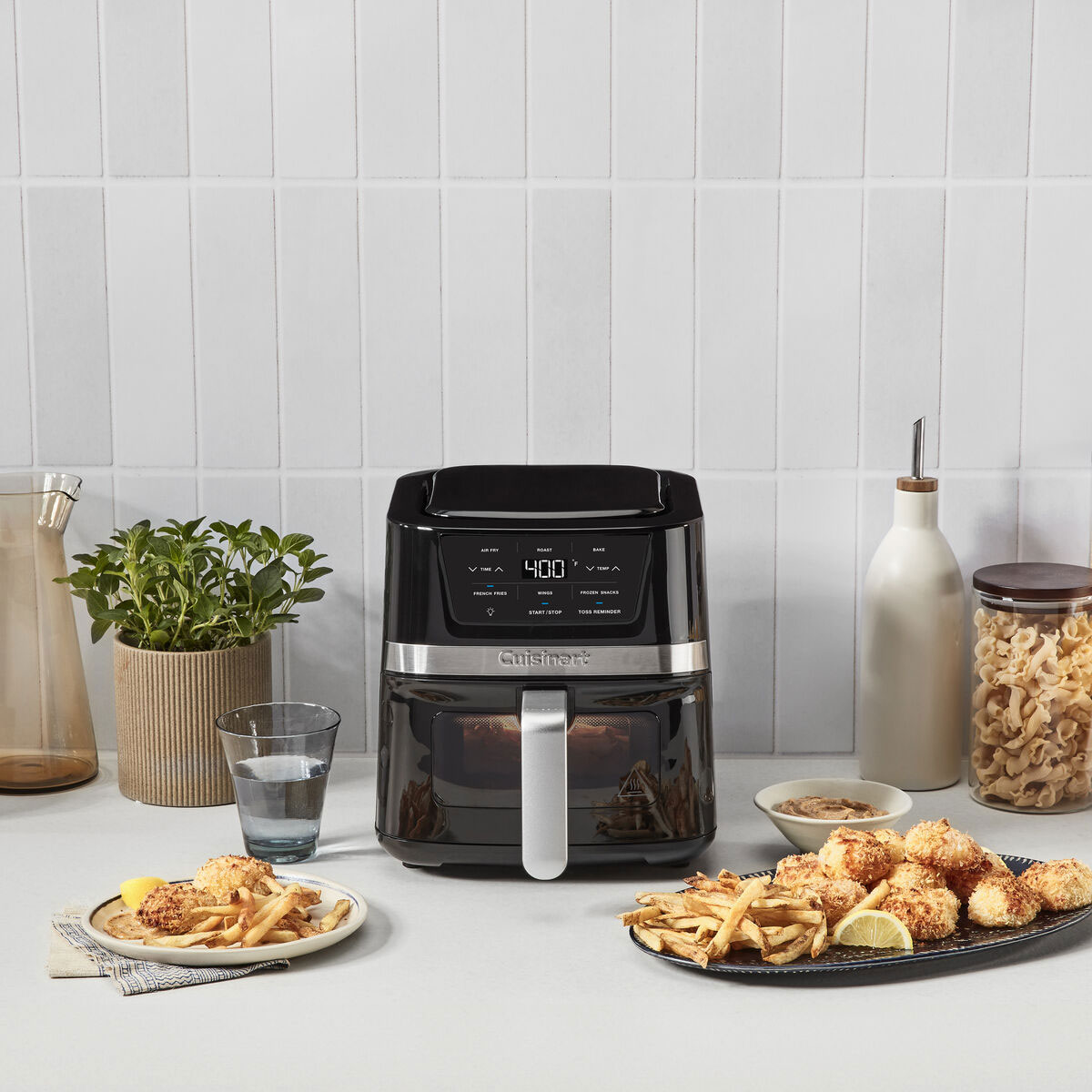 Front View of Cuisinart Air Fryer on Kitchen Counter