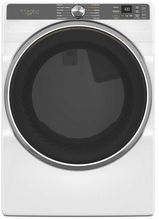 Large image of Whirlpool White Front Load Washer & Gas Dryer Package