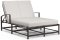 Sunset West La Jolla Double Chaise in Espresso | Canvas Flex Sunbrella