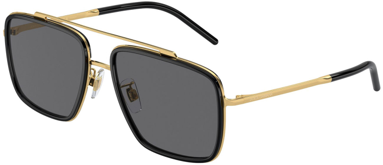 Dolce & Gabbana Polarized Gold & Black Frame Sunglasses  display picture 3
