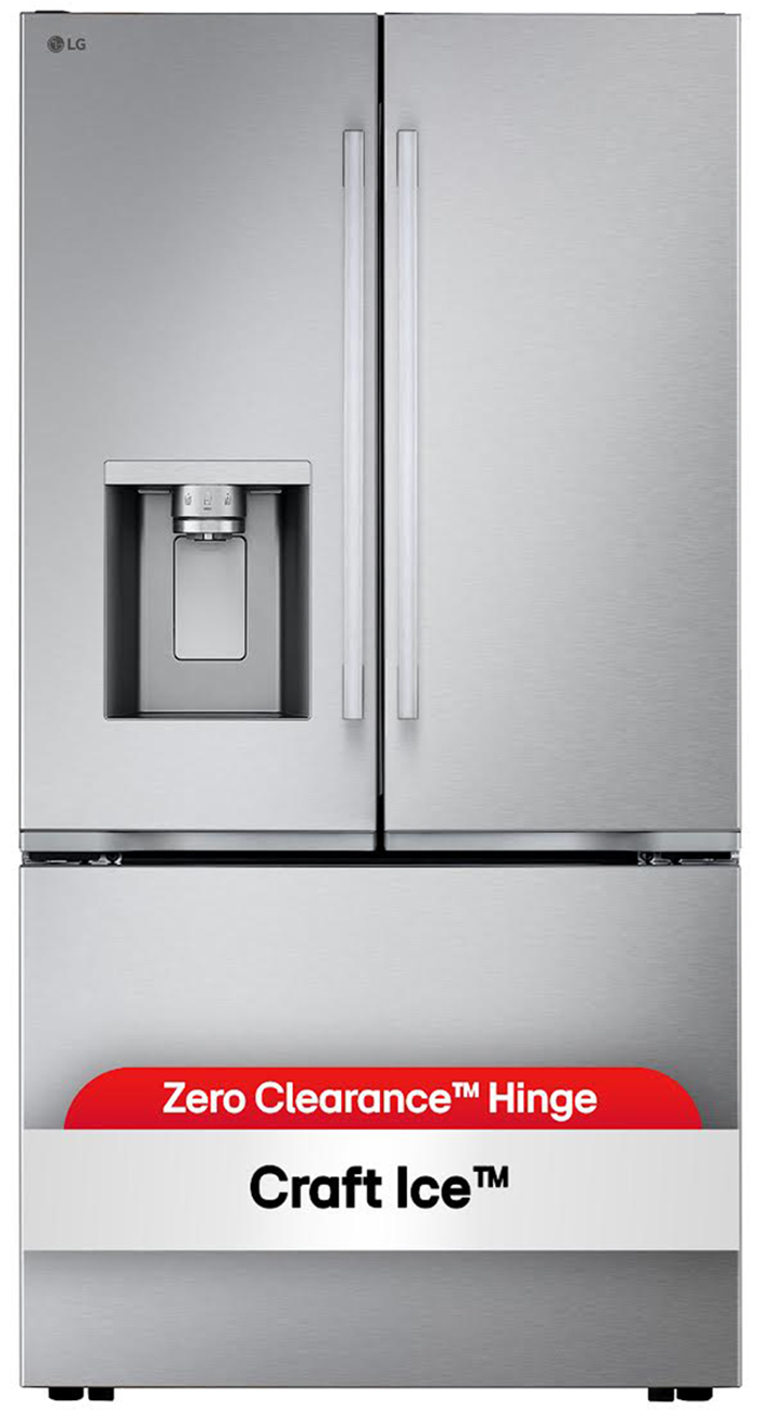 Alternate view of LG 23.7 Cu. Ft. 3-Door French Door Refrigerator 36-Inch Wide ADA in PrintProof Stainless Steel - LF24Z6530S