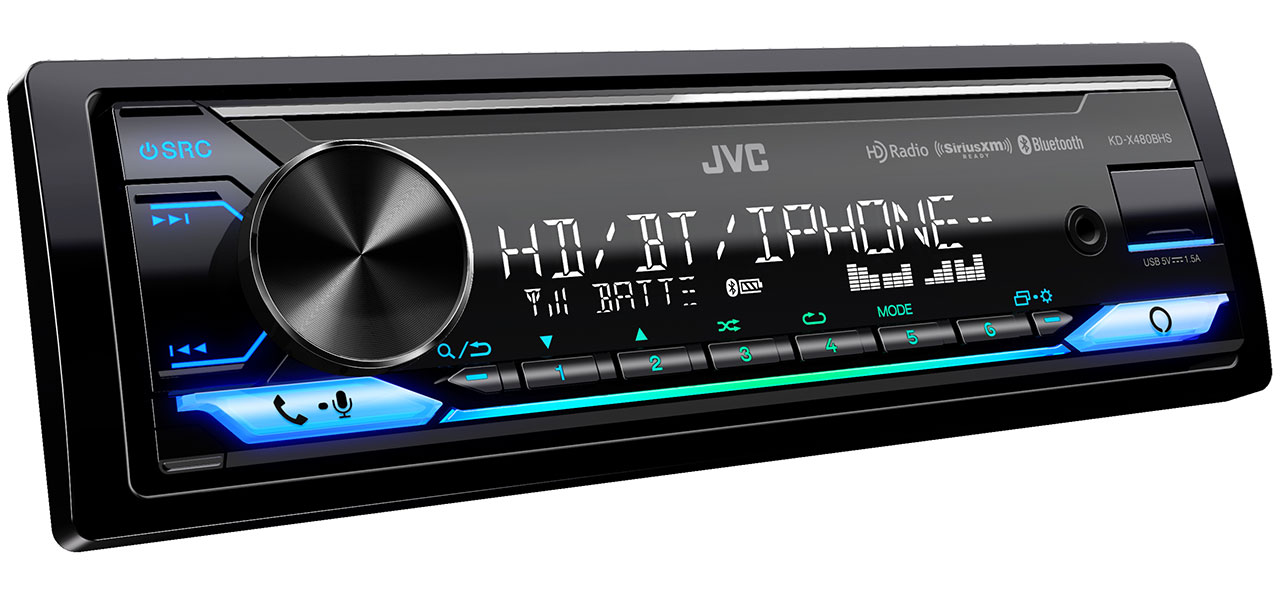 JVC - KD-X480BHS - Car Stereos - Single DIN