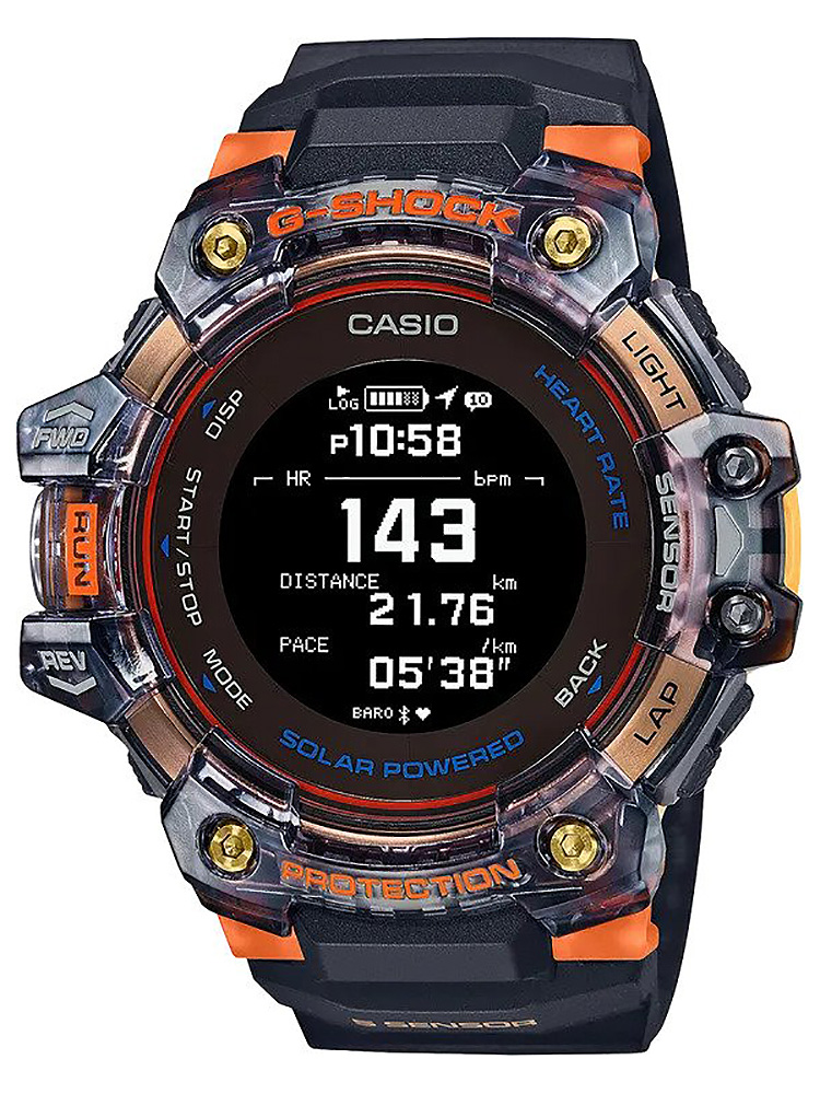 GShock Black/Orange Digital Mens Watch GBDH10001A4 Abt
