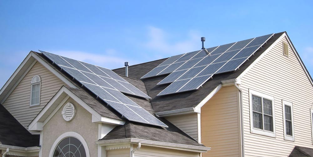 Home with Solar Panels