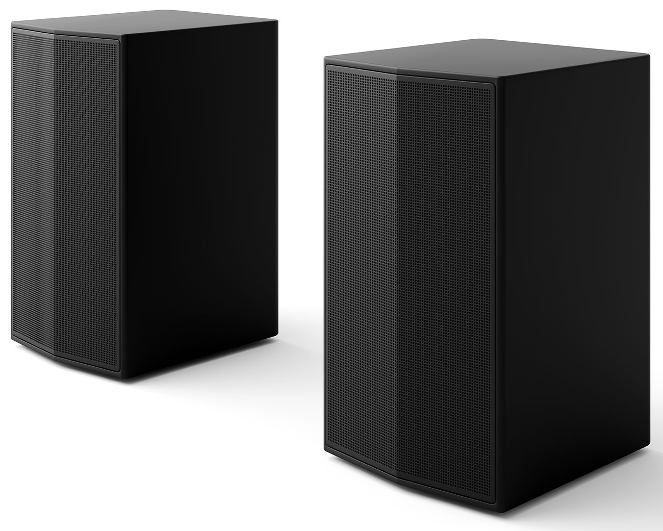 Front Angled View of LG Rear Speakers