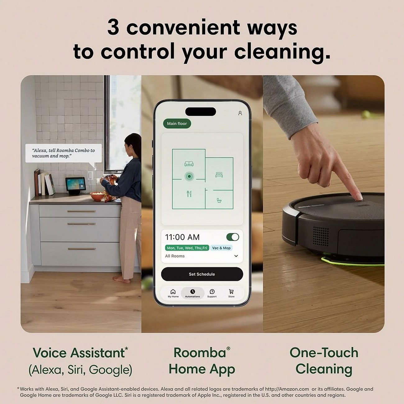 Feature View of Different Cleaning Ways