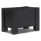 Four Hands Perot Nightstand with 2 Drawers in Aged Black Pine