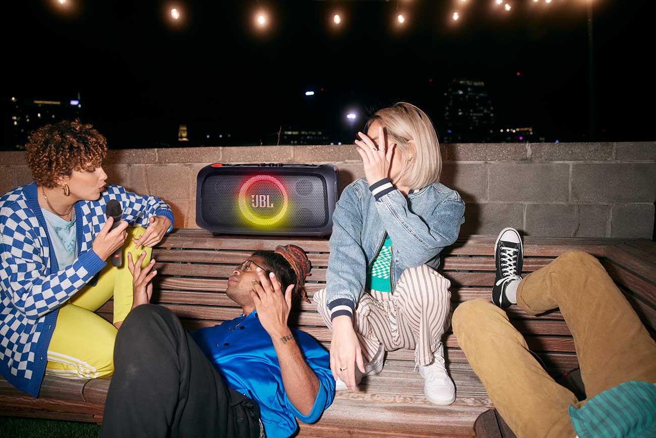 PartyBox OTG Essential Speaker in Social Setting Detail 1