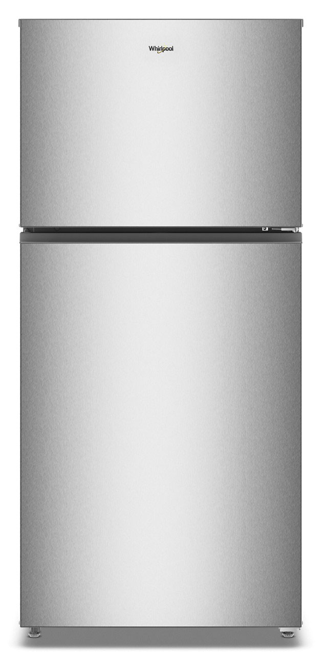 Front of Whirlpool Refrigerator in Fingerprint Resistant Stainless