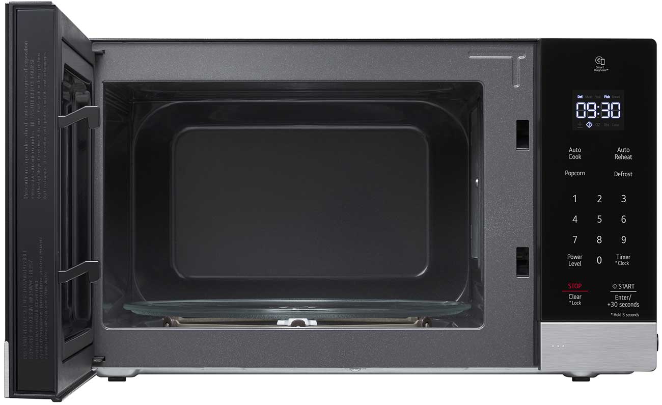 Open View of LG Countertop Microwave