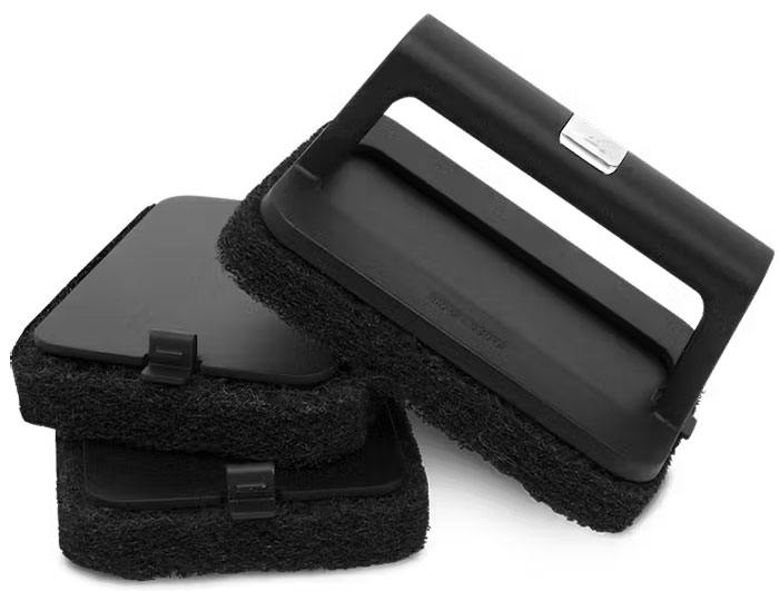 Close-up of scour pads.