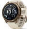 Garmin fenix 9 Pro inReach, Smartwatch 43mm in Autumn Gold Titanium with Cream/French Gray Silicone Band