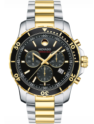 Movado Series 800 Black Dial Two-Toned Bracelet Watch | Abt display picture 2