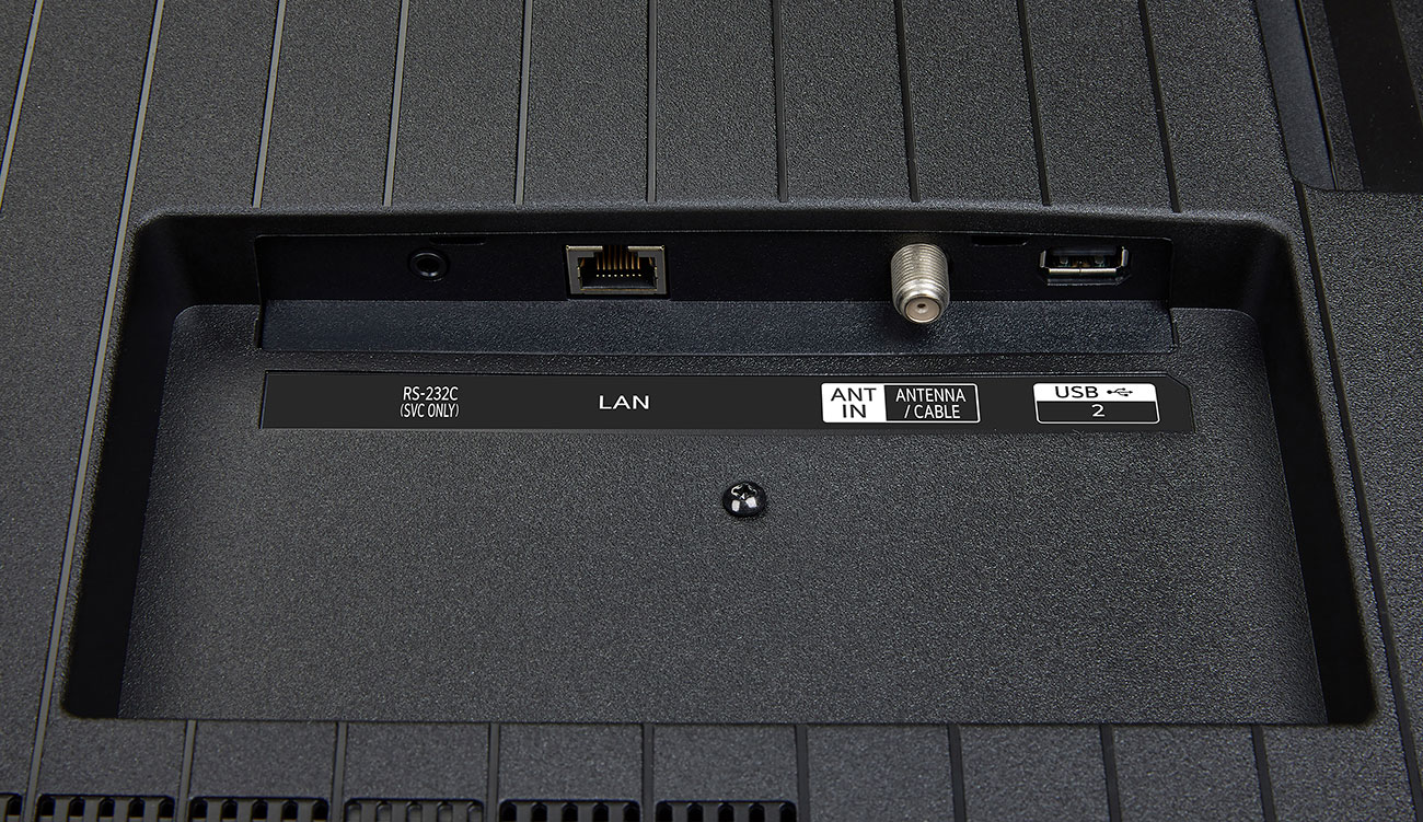 View Of The TV Back Ports