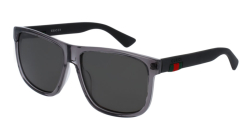 Gucci GG0036SN Square Sunglasses Grey Lenses GG0036SN-001 display picture 3