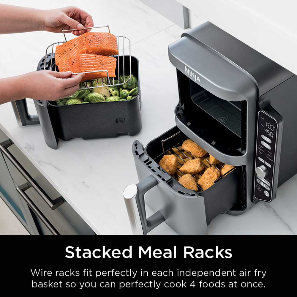 DoubleStack XL 2-Basket 10-Qt. Air Fryer Stacked Design Detail