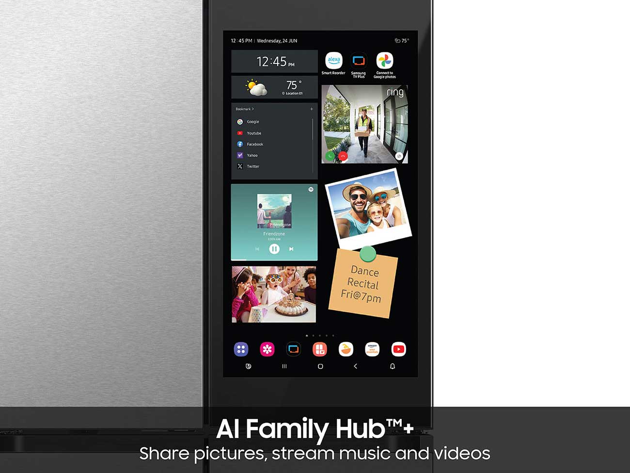 Closeup View of Family Hub