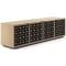 BDI Elements Media Console Rolling Plinth Base with 4 Constellation Doors in Washed Oak