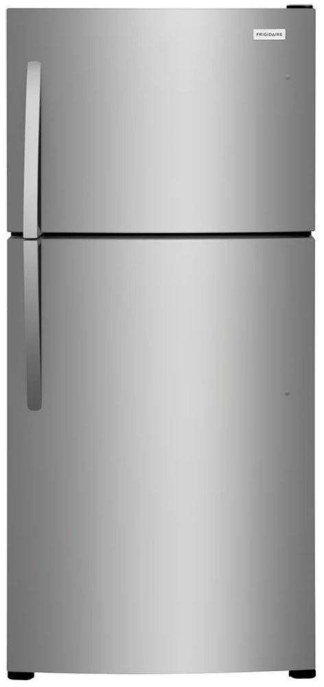 Front view of Frigidaire Refrigerator in Stainless Steel.