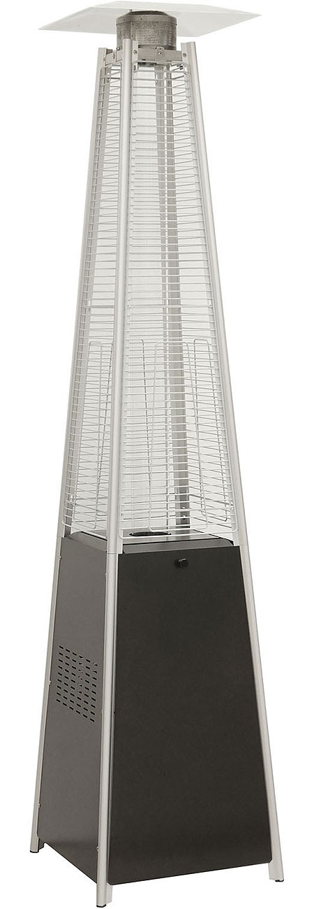 Hanover Black 7' 42,000 BTU Pyramid Propane Patio Heater - HAN101BLK