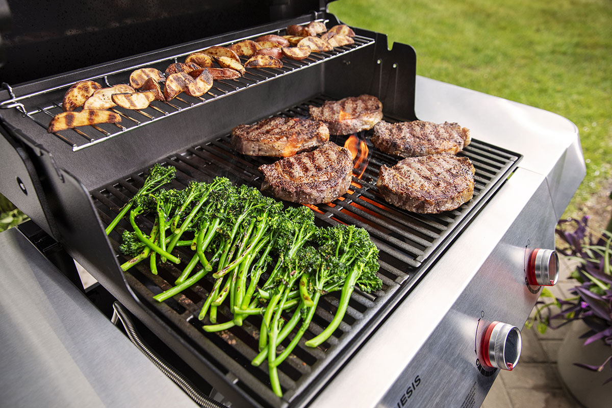 Aerial-angle view of cooked food.
