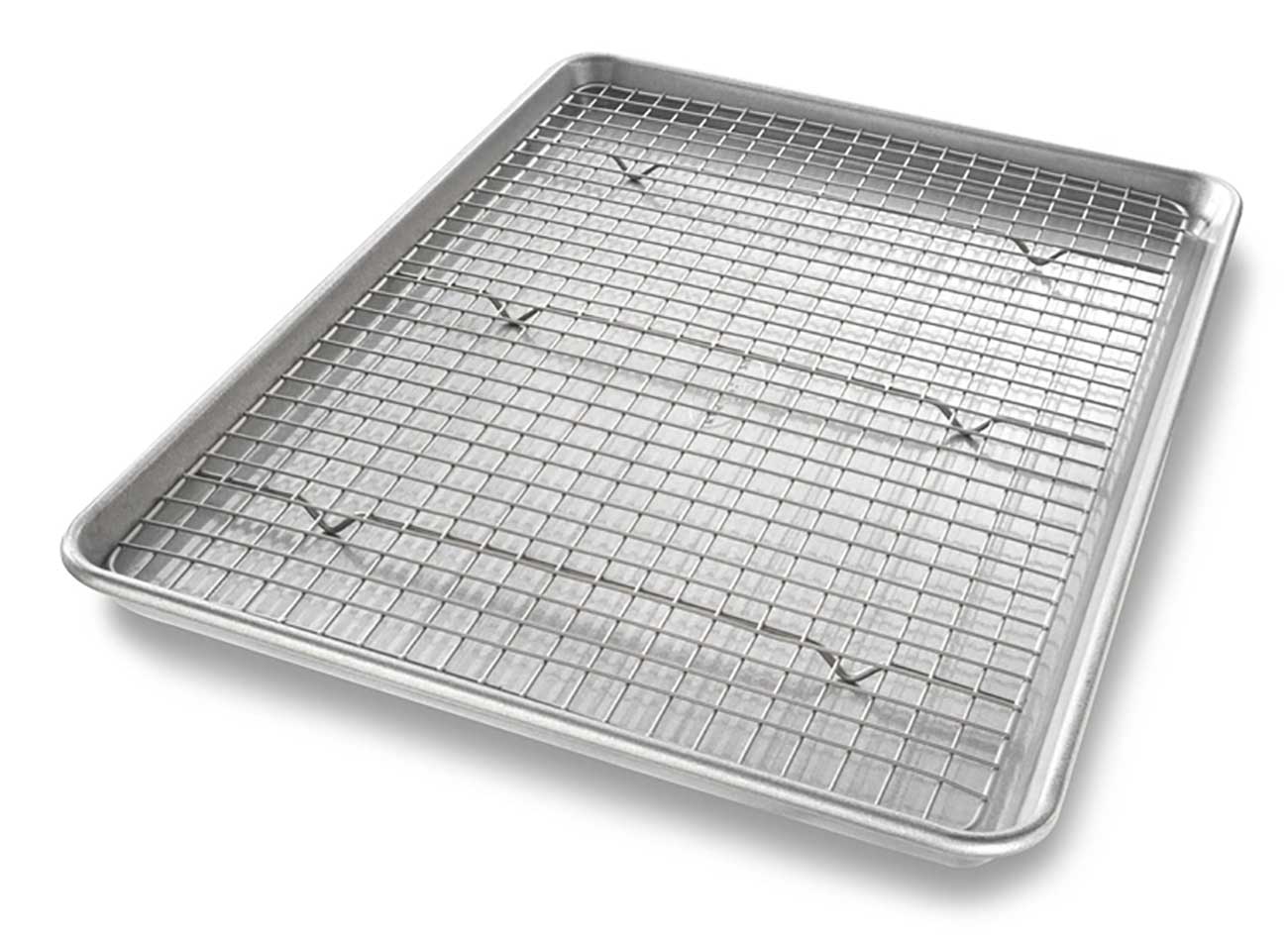 Front Angled View Image of Baking Rack & Pan Set