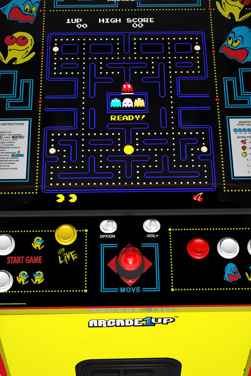 LCD Display View of Arcade1Up Arcade Machine