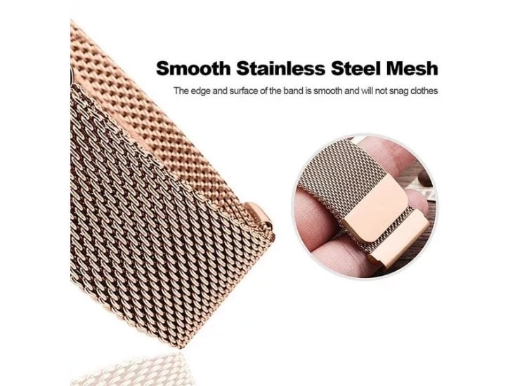 Apple Black Milanese Loop Watch Band 42/44/45/46/49mm Abt