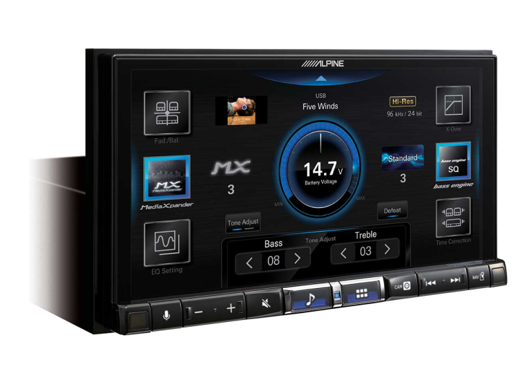 Alpine 7" Digital MultiMedia Receiver w/ Hi-Res Audio Playback - ILX-507
