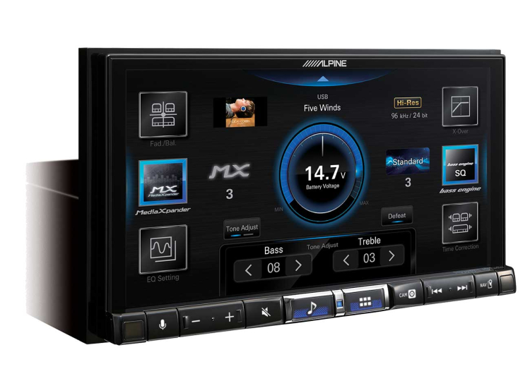 Alpine 7" Digital MultiMedia Receiver w/ Hi-Res Audio Playback - ILX-507
