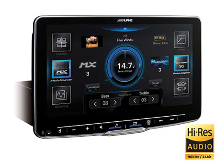 Alpine Halo9 9" Digital Multimedia Receiver w/ Hi-Res Audio Playback - ILX-F509