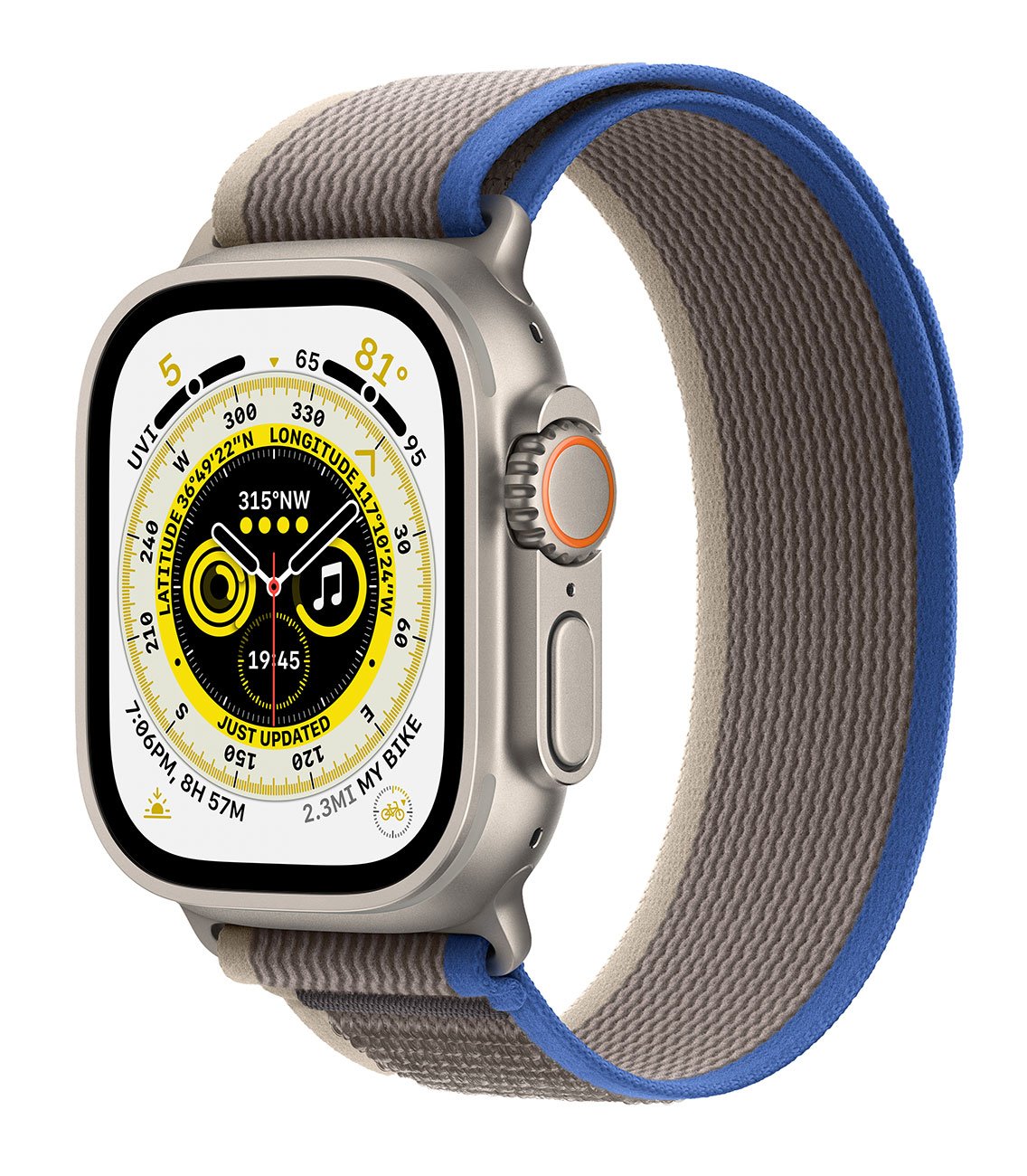 Apple Watch Ultra Titanium Blue Trail Loop MQF33LL/A Abt