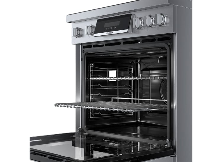 Bosch 800 Series 30 In. Stainless Steel Industrial Style Induction Range - HIS8055U