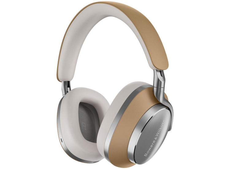 Bowers & Wilkins PX8 Tan & Grey Leather Over-Ear Noise Canceling Wireless Headphones - FP42978