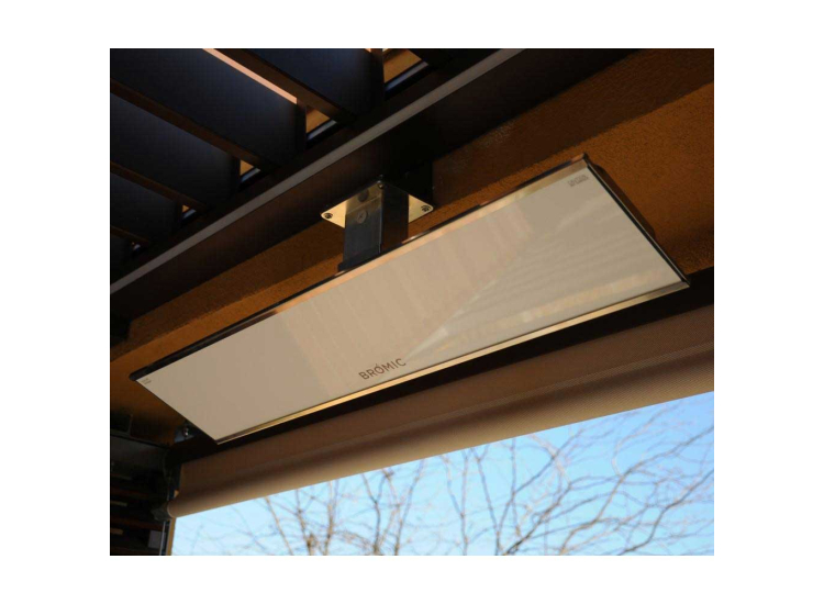 Bromic Heating Platinum Smart-Heat 4500W 240V White Electric Outdoor Patio Heater - BH3622001