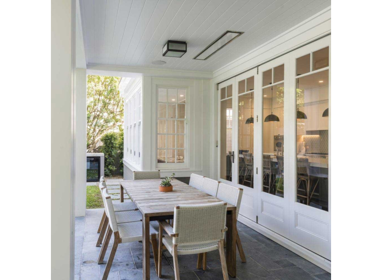 Bromic Heating Platinum Smart-Heat 4500W 208V White Electric Outdoor Patio Heater - BH3622005