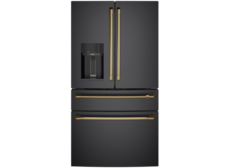 Cafe Brushed Brass Refrigeration Handle Kit - CXQB4H4PNCG