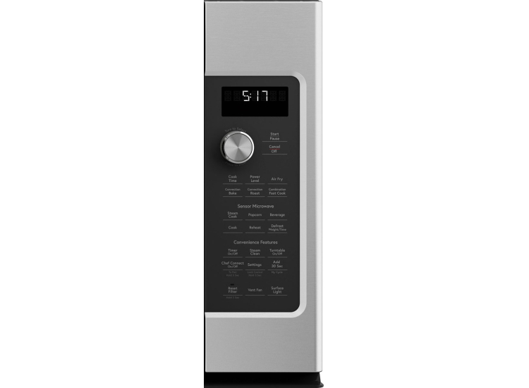 Cafe 1.7 Cu. Ft. Stainless Steel With Brushed Stainless Convection Over-The-Range Microwave Oven With Air Fry - CVM517P2RS1