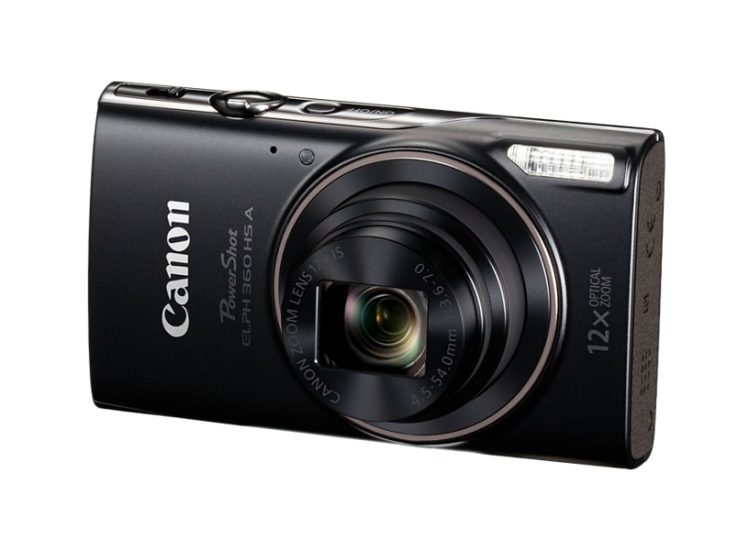 Canon PowerShot ELPH 360 HS A 20.2 Megapixel Digital Camera In Black - 7280C001