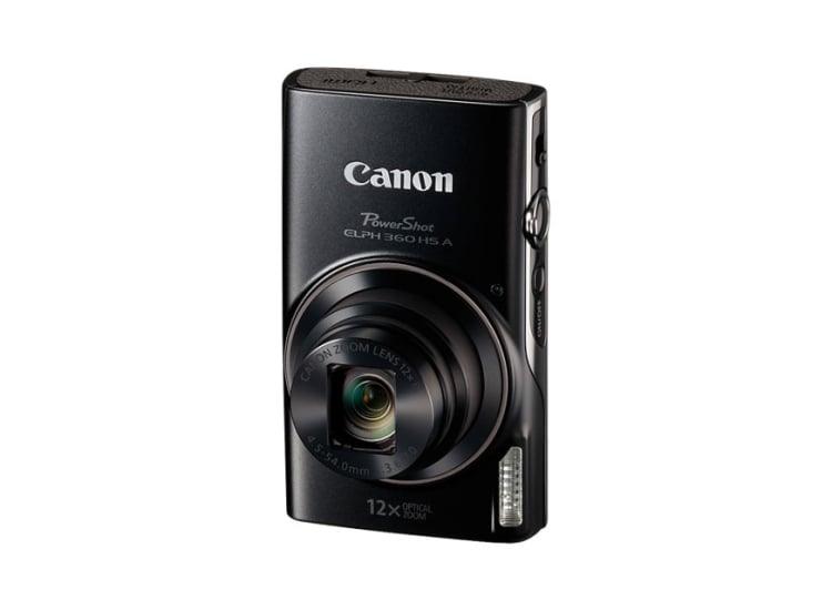 Canon PowerShot ELPH 360 HS A 20.2 Megapixel Digital Camera In Black - 7280C001