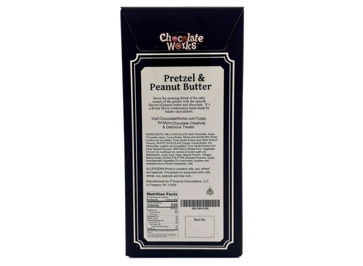 Chocolate Works Pretzel Peanut Butter Bar CBPBP - Main Image