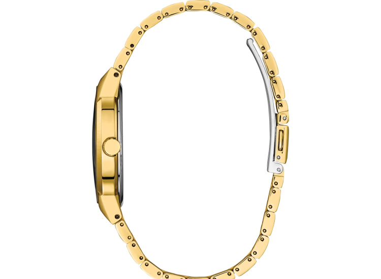 Citizen Eco-Drive Axiom Black Dial Gold-Tone Stainless Steel Bracelet Watch, 40mm - BM7582-56E