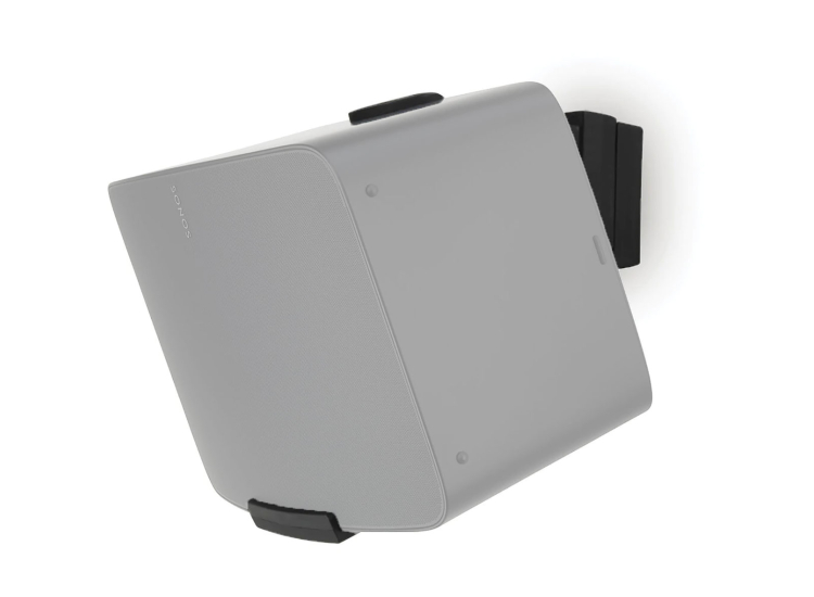 Flexson Black Wall Mount For SONOS FIVE Or PLAY:5 (Each) - FLXS5WM1021