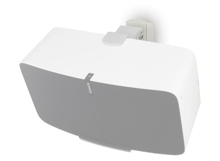 Flexson White Wall Mount For SONOS FIVE Or PLAY:5 (Each) - FLXS5WM1011