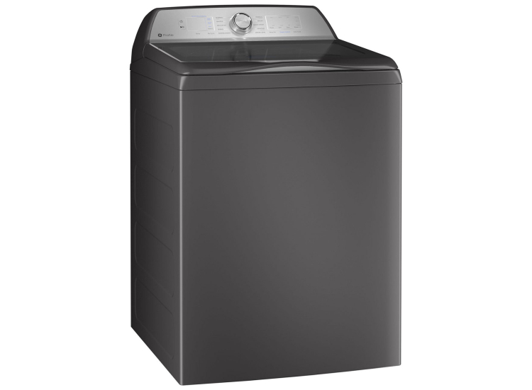 GE Profile 5 Cu. Ft. Diamond Grey Washer With Smarter Wash Technology And FlexDispense - PTW600BPRDG